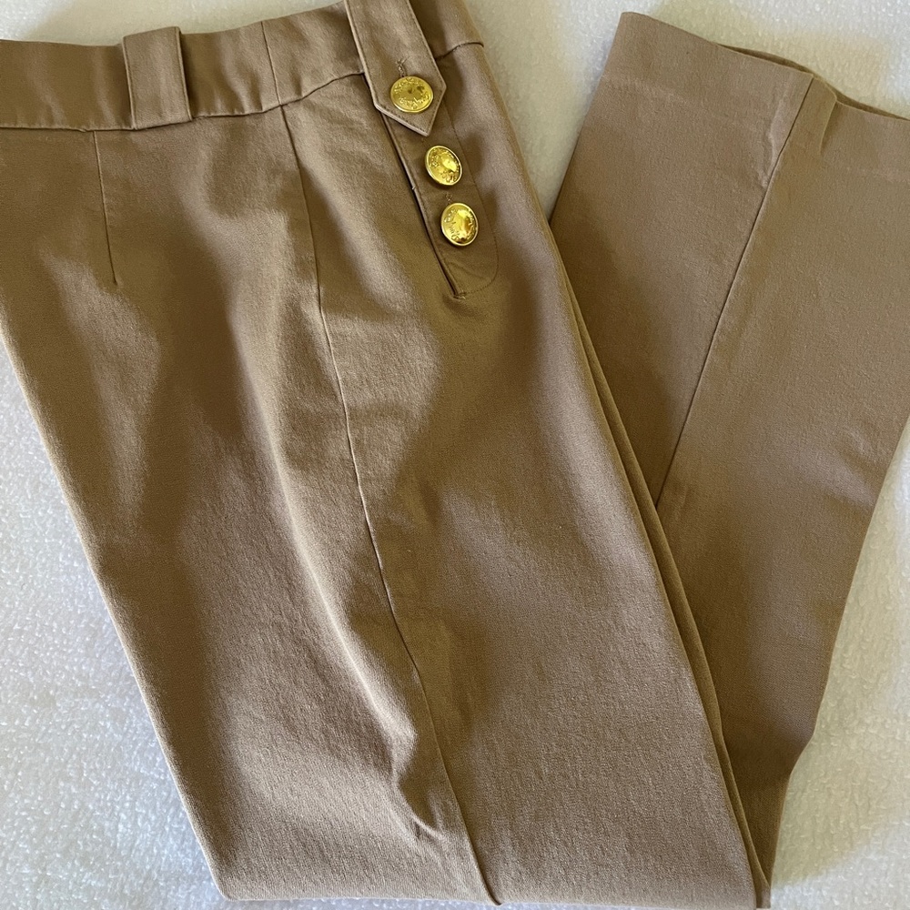 Lilly Pulitzer Khaki Pants with Hot Pink Label